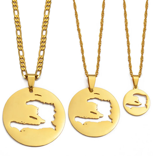 Haiti Maps Pendant Necklaces ?