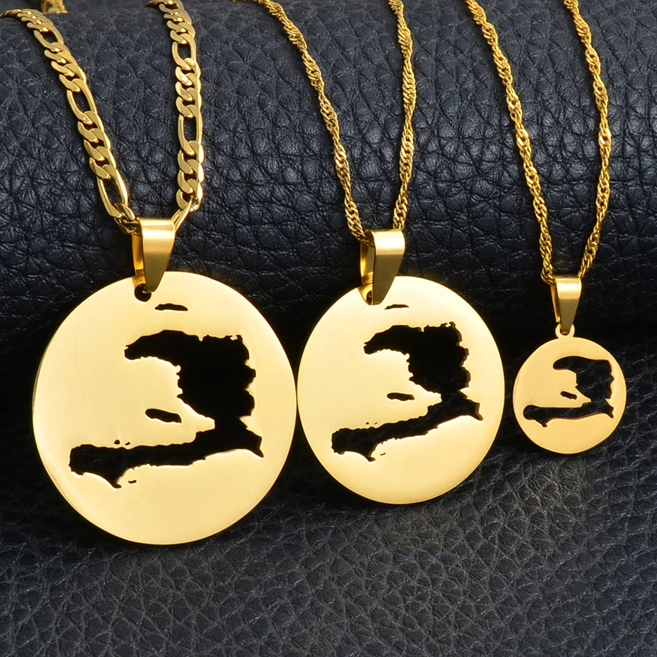 Haiti Maps Pendant Necklaces ?